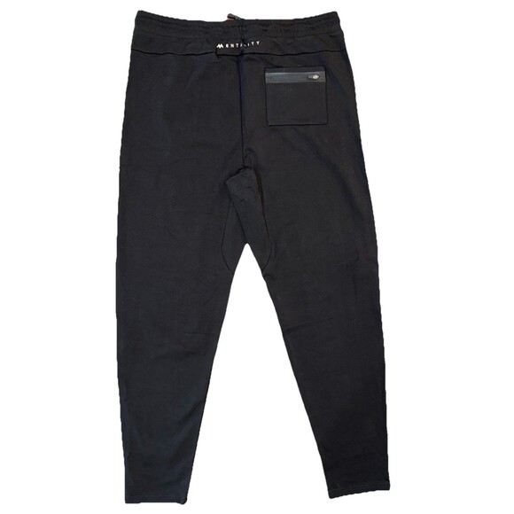Mentality Co Black Jogger Sweatpants 3XL Cotton Blend Tapered Fit - Picture 3 of 8